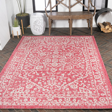 Malta Bohemian Medallion Textured Weave Indoor/outdoor Area Rug